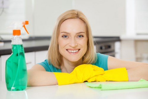 Bedroom furniture and hidden dust being cleaned thoroughly