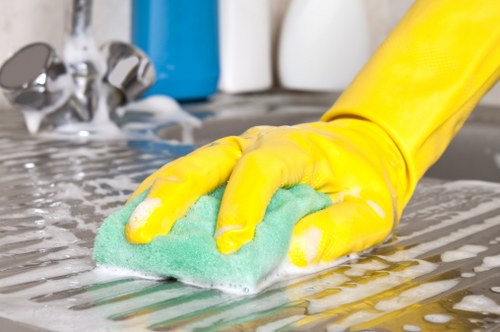 Professional office cleaning for meeting rooms and glass partitions