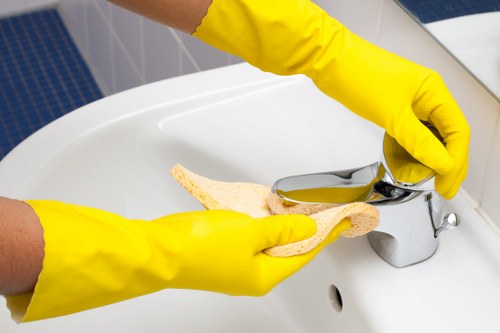 Modern Belgravia kitchen domestic cleaning routine